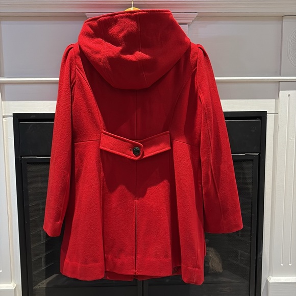Guess Pea Coat, Large, Red - Picture 2 of 9